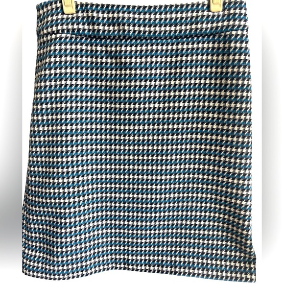 Talbots Houndstooth Wool Blend Lined Pencil Skirt Size 8 - Picture 1 of 4